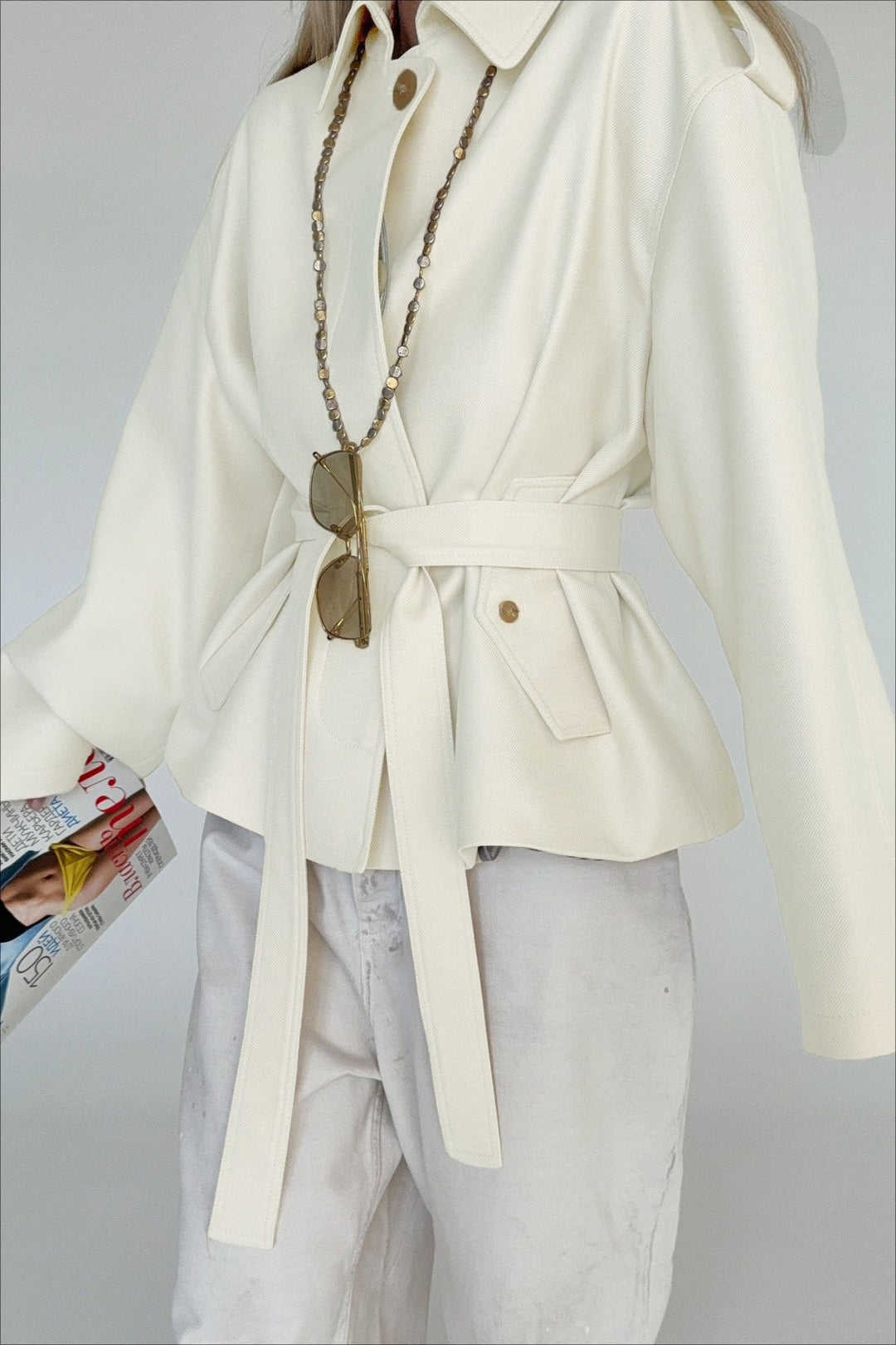Lune London | Fake Suede Draped Jacket