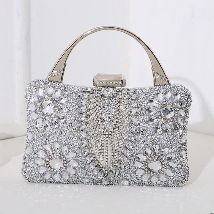 Lune London | Metallic Handcrafted Diamond Inlay Evening Bag