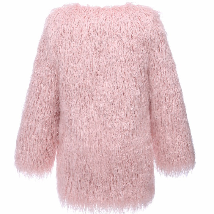 Women Overcoat Faux Fur Lune London