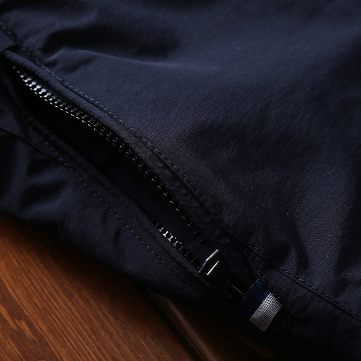 Veste de plein air pour hommes déperlant avec zone de capuche ajustable Chic und Stil