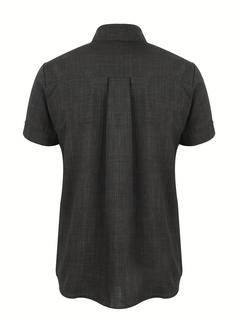 Chic und Stil | Classic Casual Short Sleeve Shirt with Buttons for Men