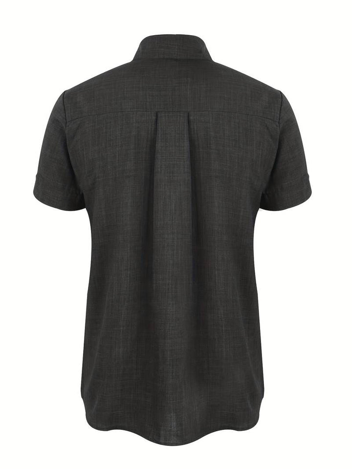 Chic und Stil | Classic Casual Short Sleeve Shirt with Buttons for Men