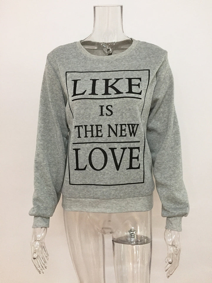 Sweat-shirt pour femmes avec lettrage créatif et coupe décontractée Chic & Stil