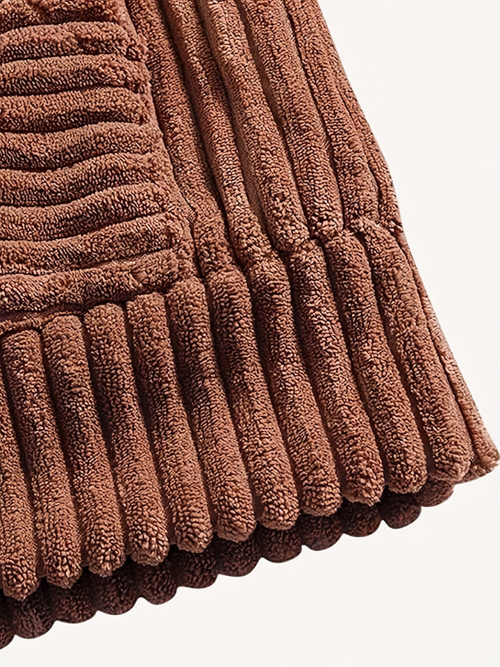 Lune London | Komfort ribbed velvet hoodie