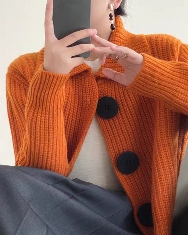 Lune London | Cardigan with large buttons for women