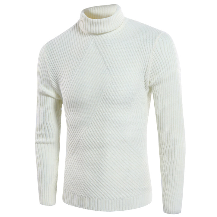 Stylish turtleneck sweater for men with a textured design Lune London