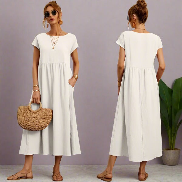 Lune London | Casual Elegant Cotton and Linen Dress