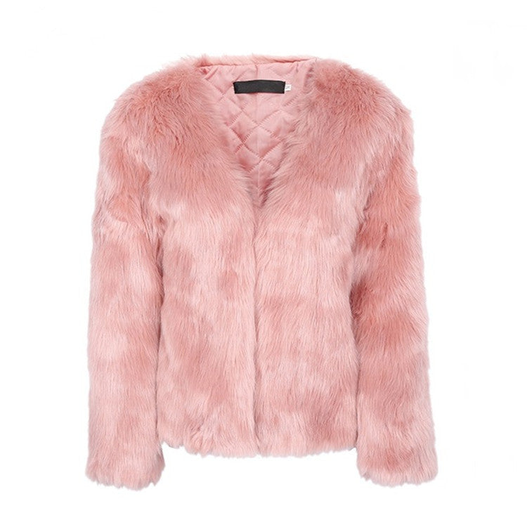 Ladies Luxurious Faux Fur Jacket with Soft Lining Lune London