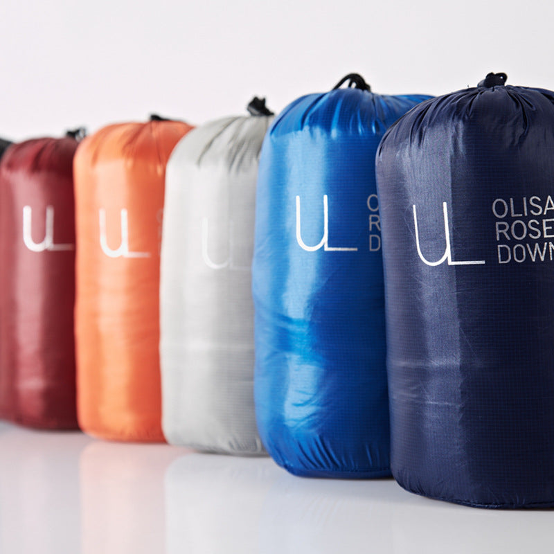 Lightweight down jacket for men with removable hood and water-repellent material Lune London