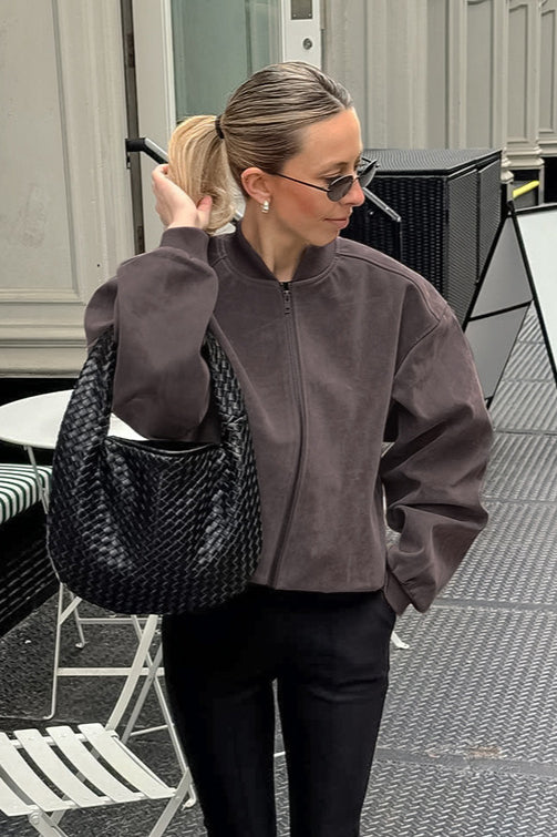 Lune London | Stand Collar Bomber Jacket