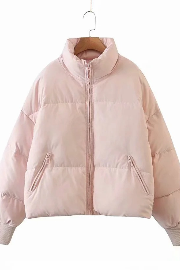 Lune London | Collars Zipper Pocket Thick Warm Cotton Jacket