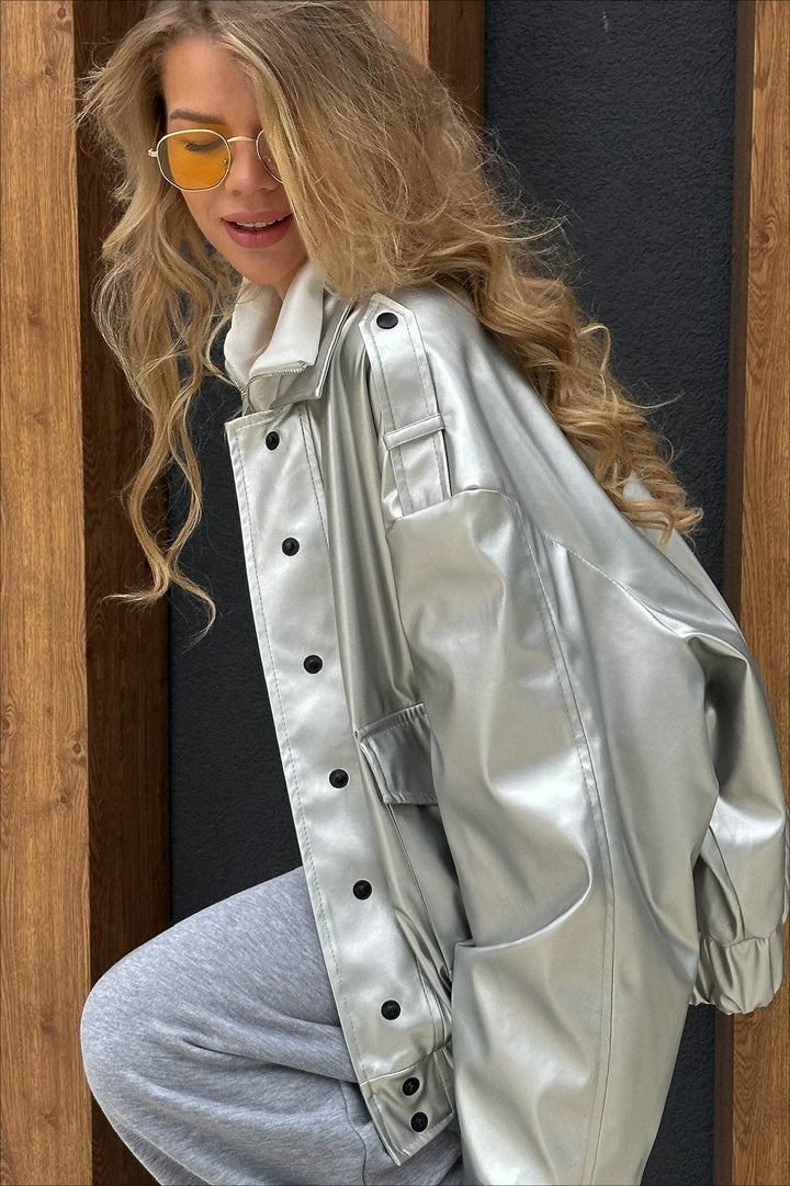 Lune London | Long Sleeve Leather Jacket