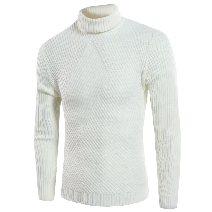 Stylish turtleneck sweater for men with a textured design Lune London
