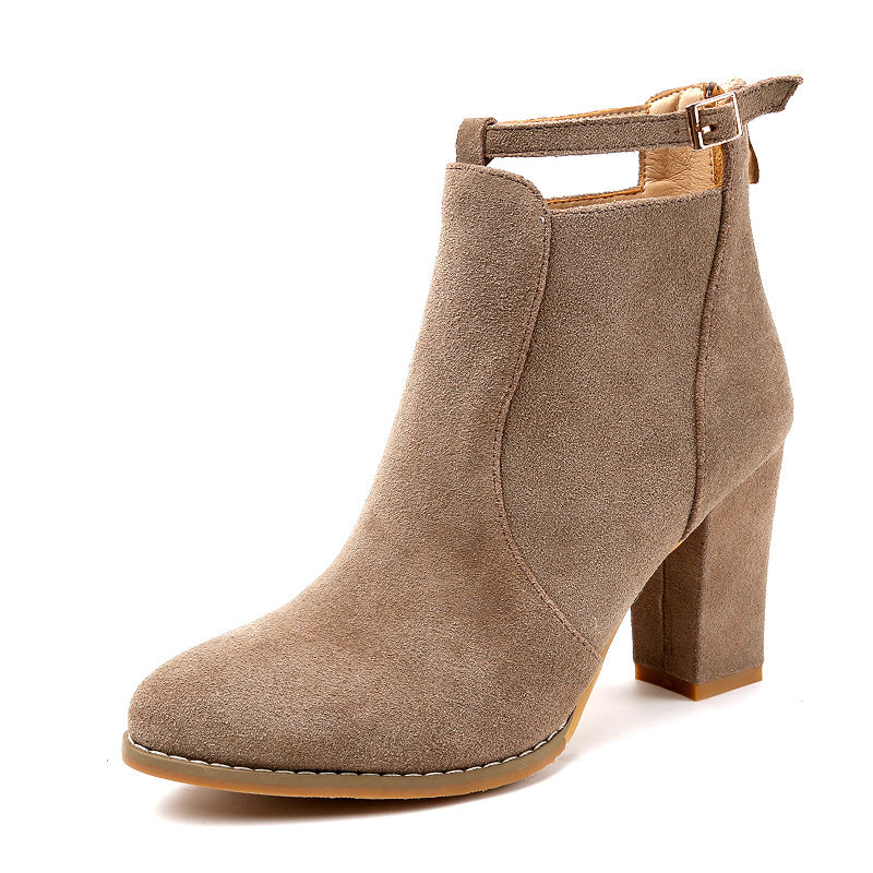 Stylish lace-up boots for women with trendy strap and comfort sole Lune London