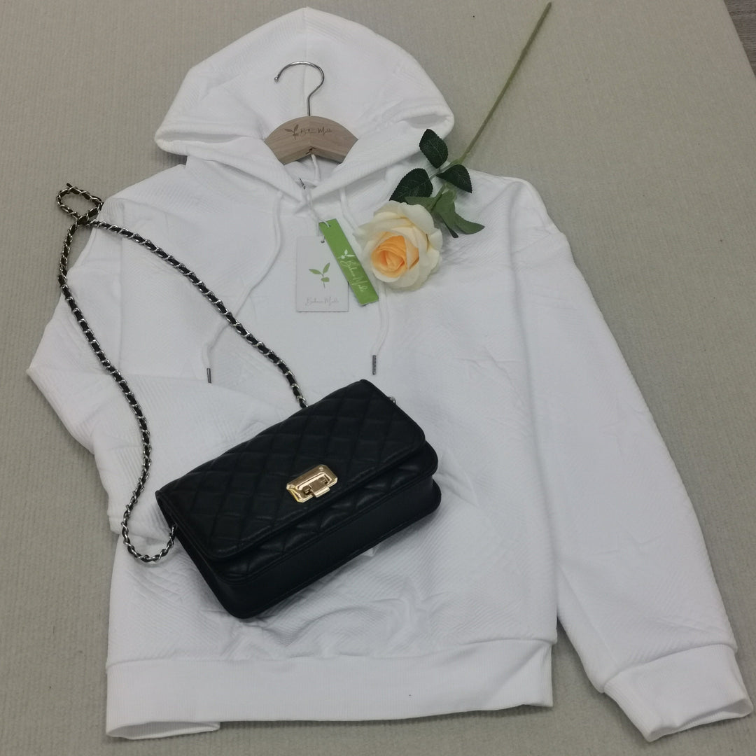 Lune London | Plain white long sleeve sweatshirt