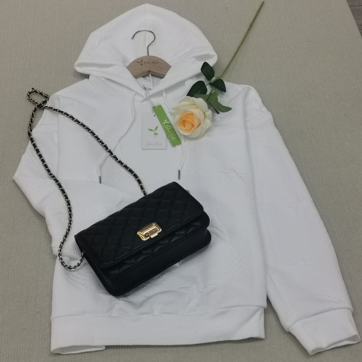Lune London | Plain white long sleeve sweatshirt