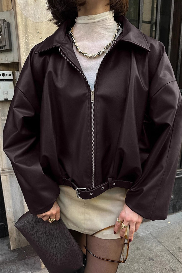Lune London | Retro Biker Leather Jacket