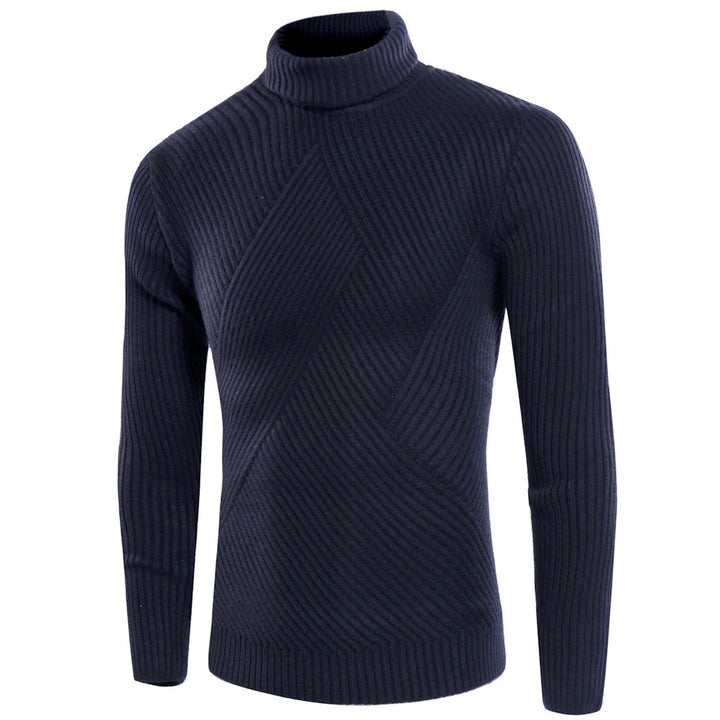 Stylish turtleneck sweater for men with a textured design Lune London