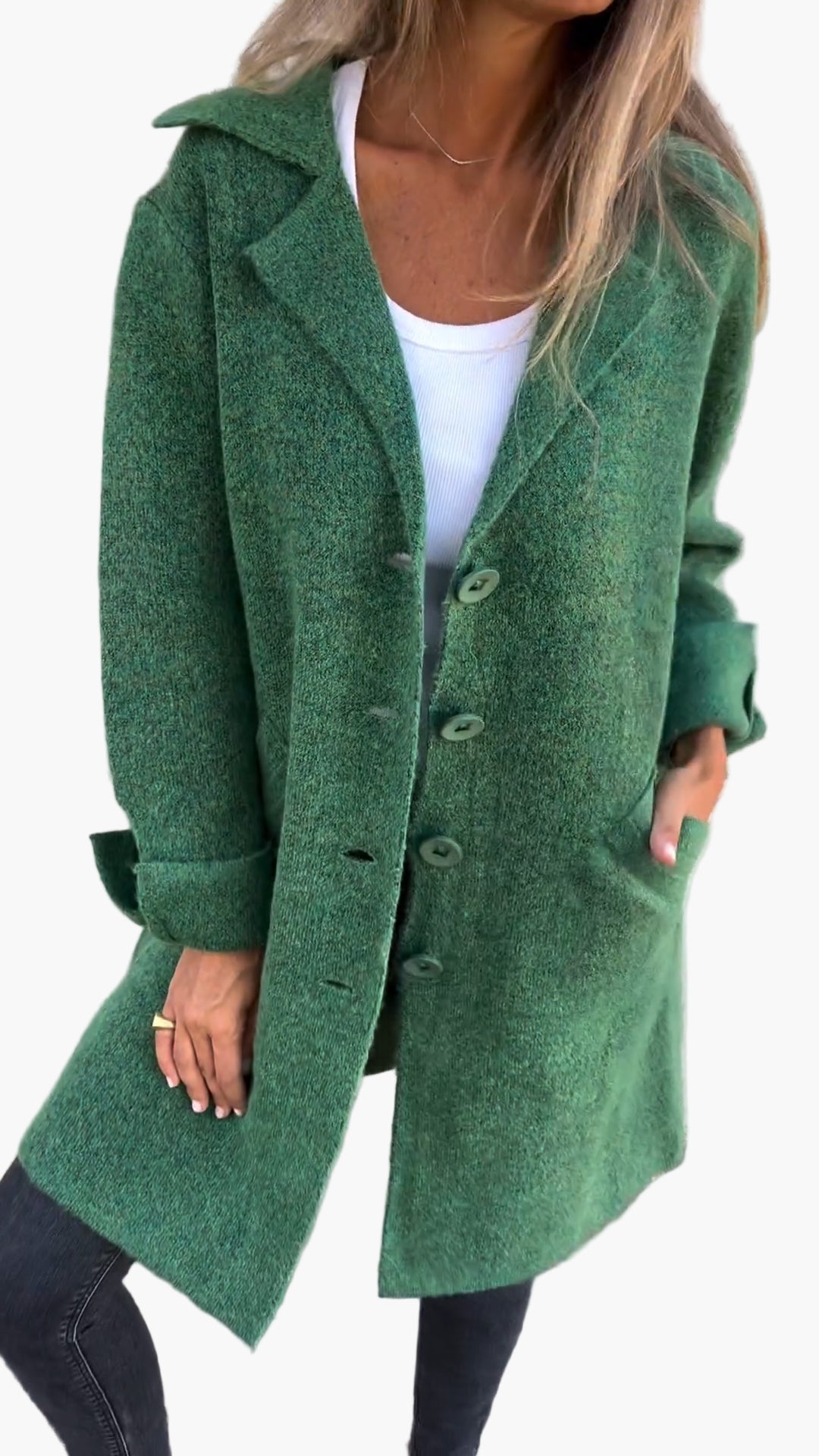 Lune London | Elegant Lapel Coat - Long trench coat for daily wear and the office
