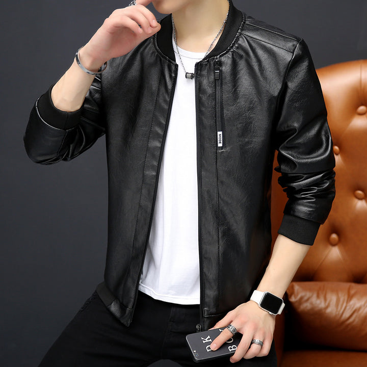 Men's biker jacket with a modern design featuring practical pockets Lune London