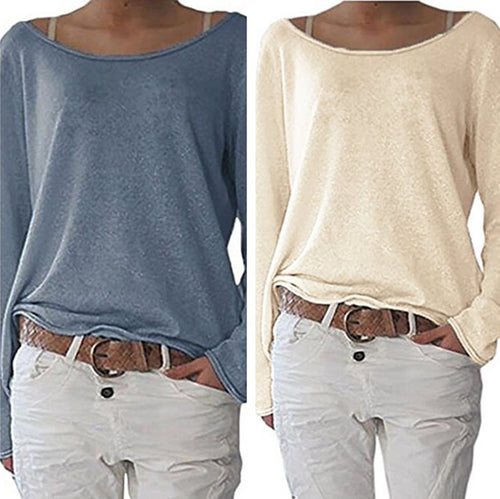 Casual and lightweight sweater for women with wide neckline Lune London
