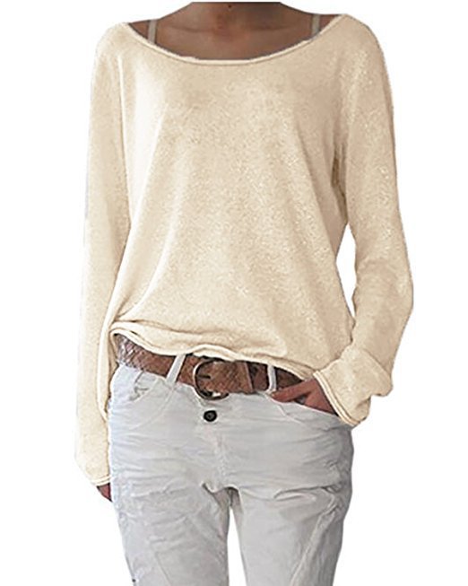 Casual and lightweight sweater for women with wide neckline Lune London