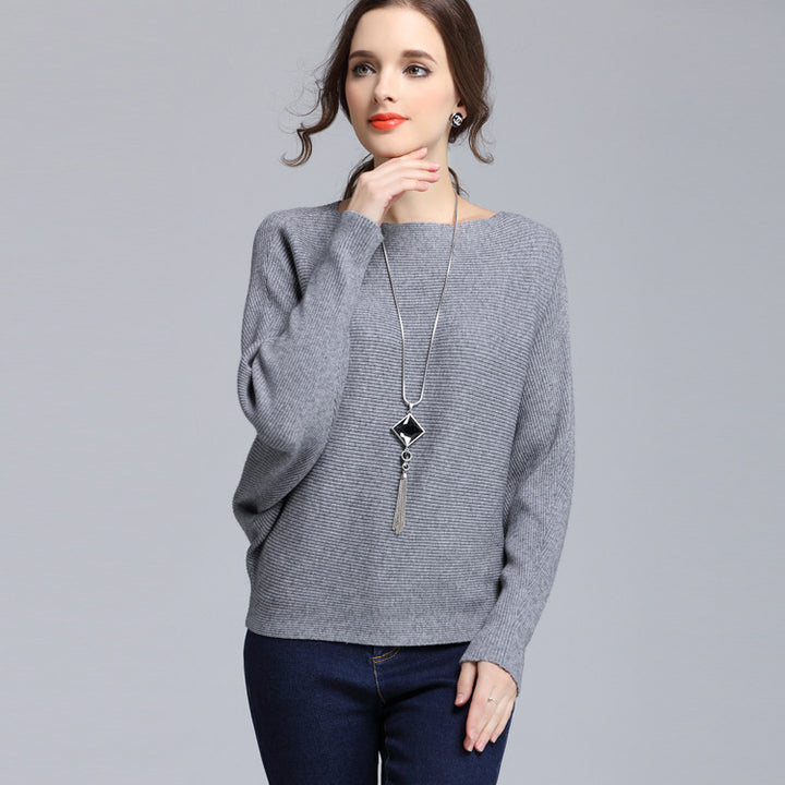 Pull en tricot épais pour femme avec col haut et motif en torsades Chic & Stil