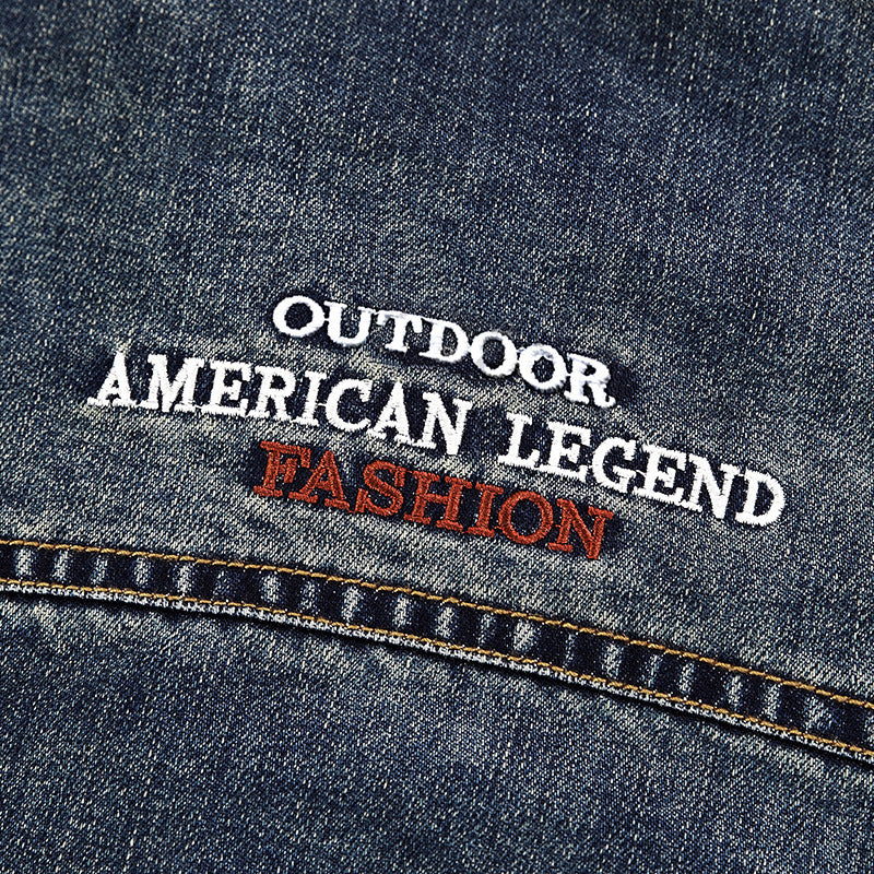 Modern denim jacket for men with functional pockets Lune London