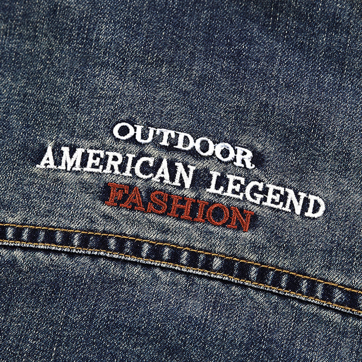 Modern denim jacket for men with functional pockets Lune London