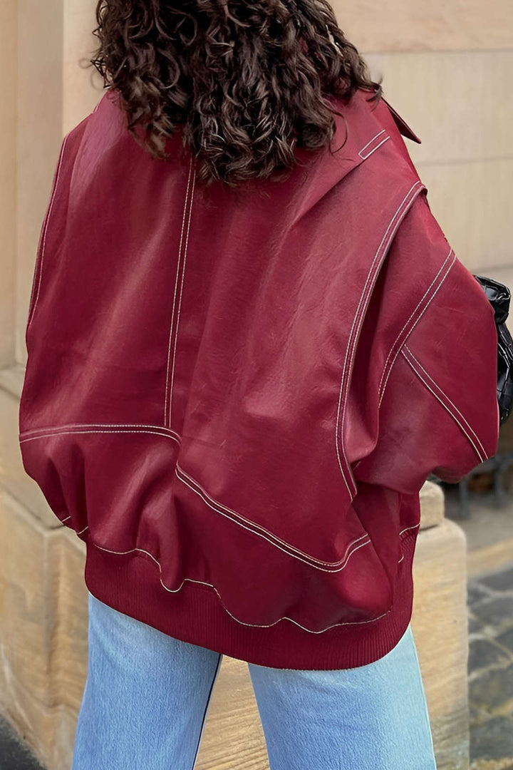 Lune London | Solid Colors Collar Zipper Jacket