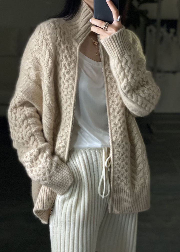 Lune London | Sweater Jacket with High Neckline