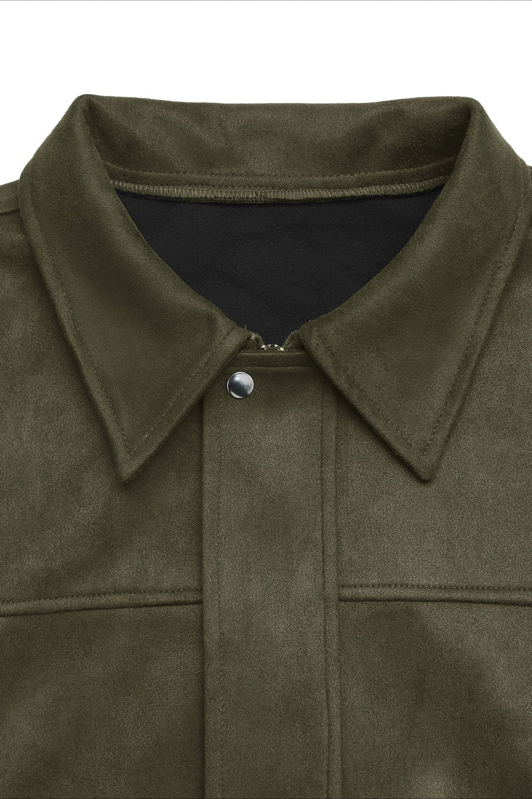 Lune London | Collar Suede-Look Bomber Jacket