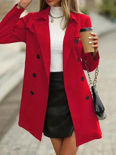 Lune London | Coat - Tailored Fit - Tie Belt - Elegant and Feminine Detail