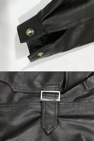 Lune London | Leather Long Sleeve Jacket