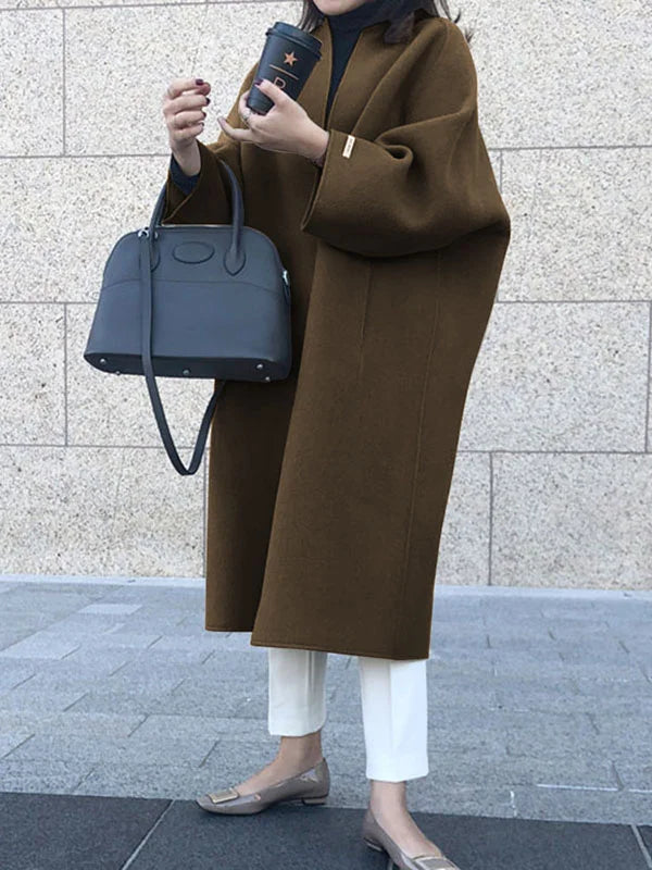 Women’s Long Wool Coat with Elegant Fit & Thermal Insulation | Lune London