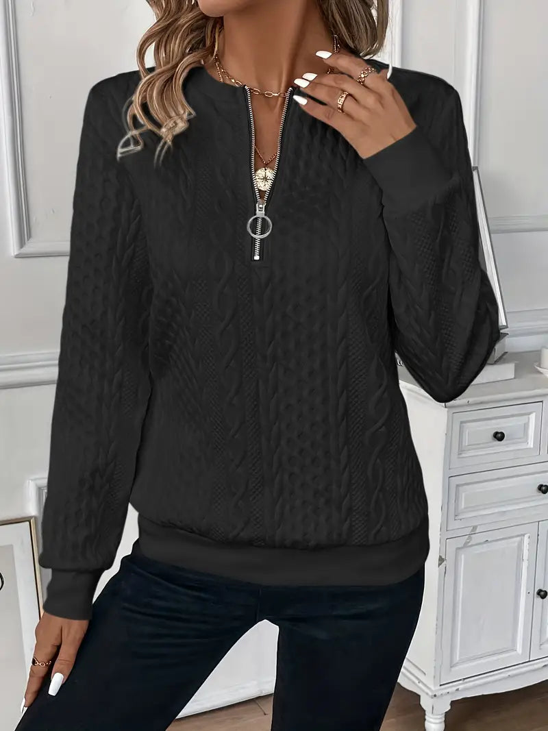 Lune London | Elegant Zipper Sweater for Comfort and Style