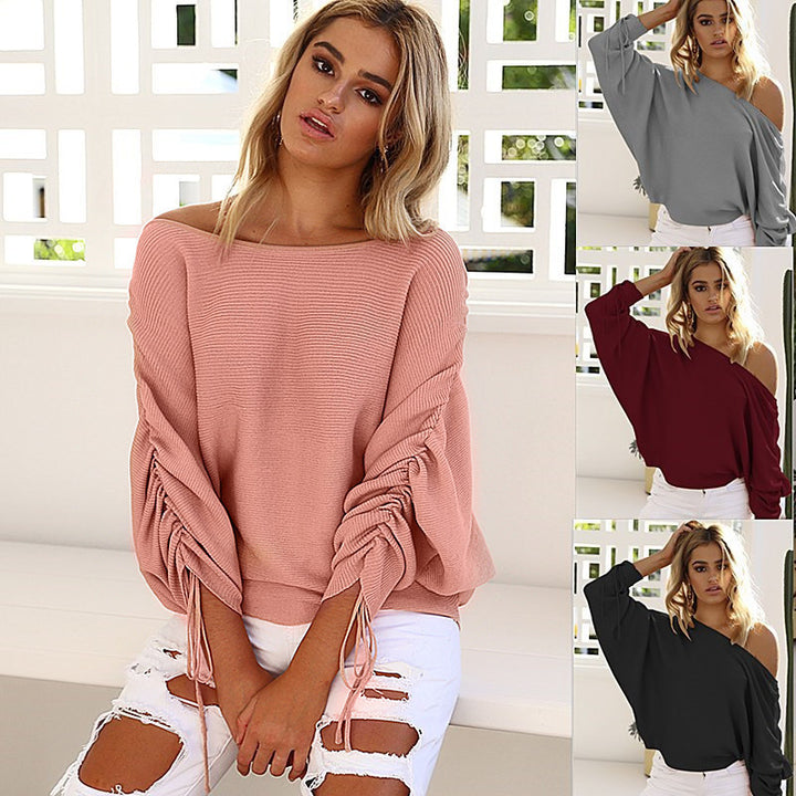 Sweater femme oversize avec coupe asymétrique et détails décontractés Chic & Stil