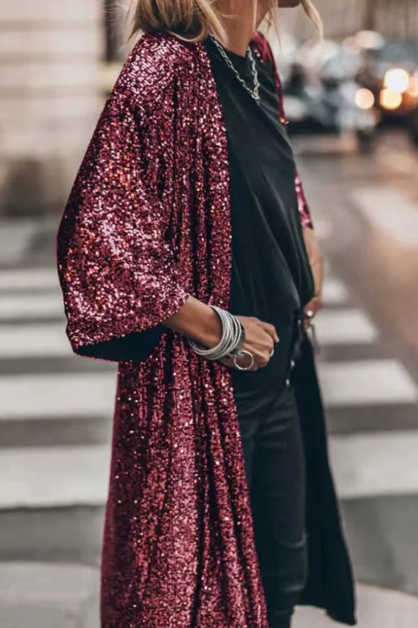 Lune London | Long Sequin Gilet