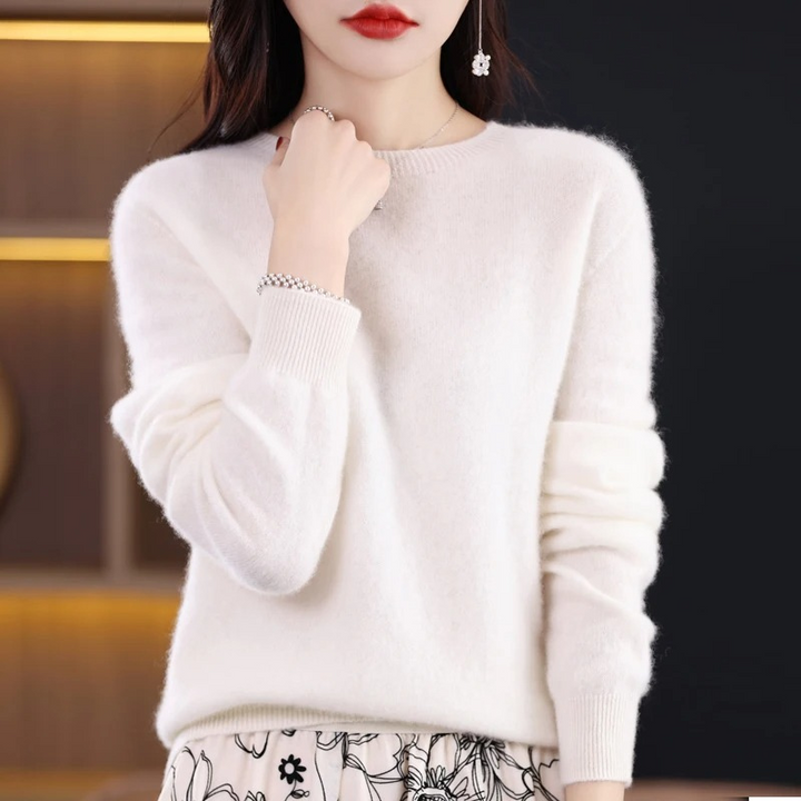 Lune London | Women's Sweater - Cashmere Round Neck Soft Luxury Warm Sweater