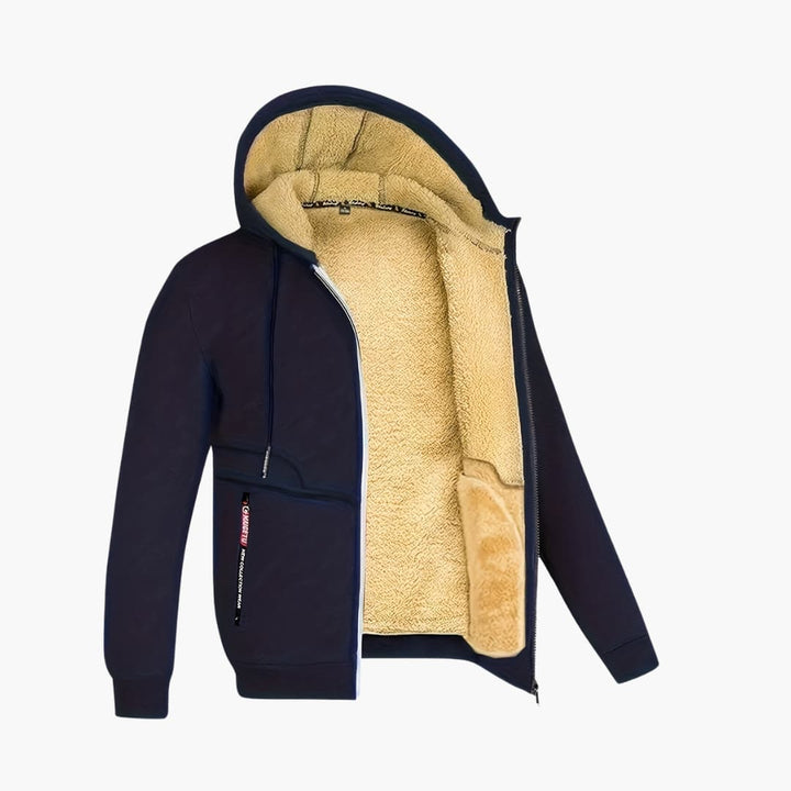 Lune London | Comfortable fleece-lined jacket with hood for men
