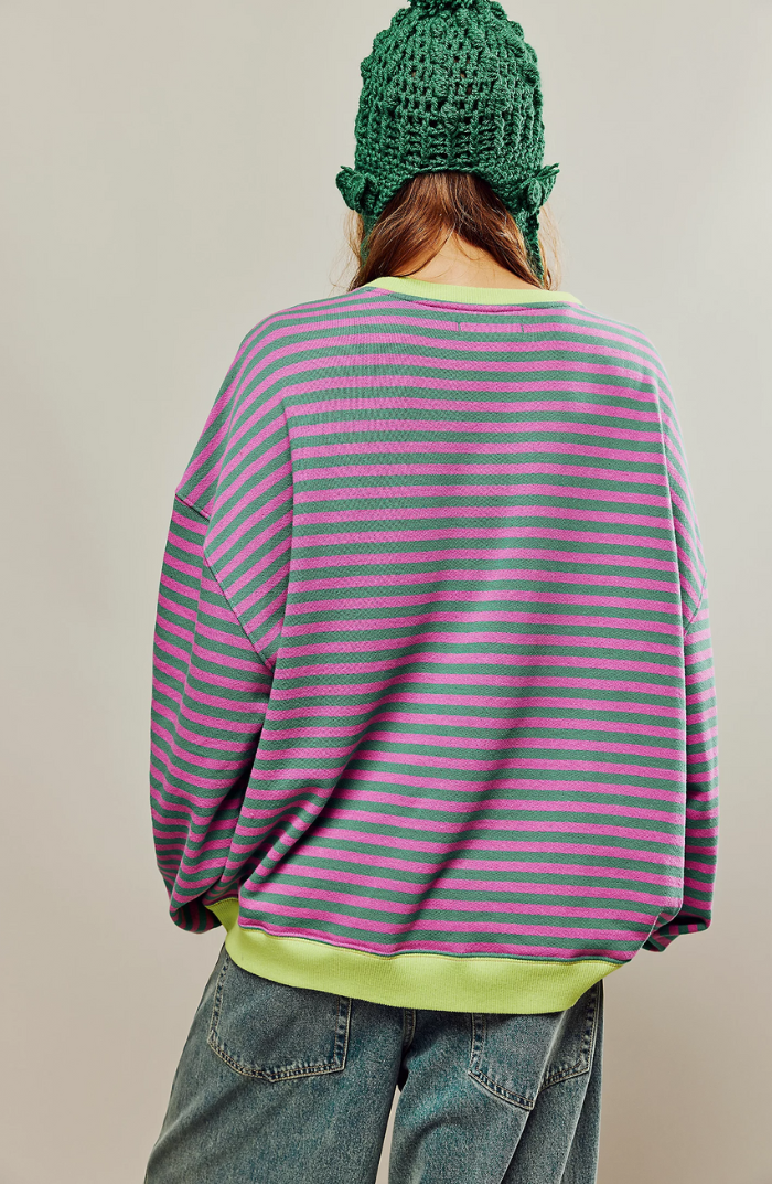 Lune London | Striped Oversized Sweater