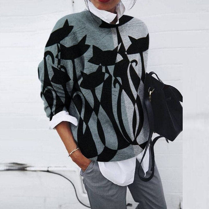 Lune London | Sweatshirt - Comfortable Fit - Graphic Print - Long Sleeved Crew Neck