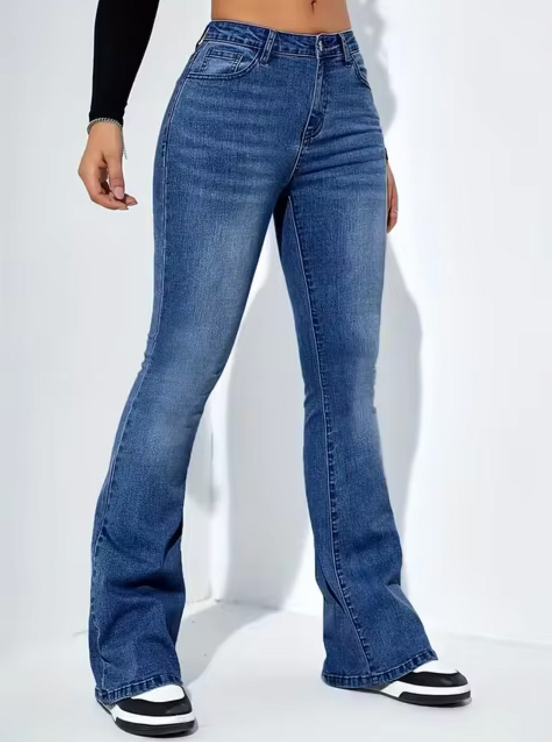 Lune London | Chic High-Waist Flared Jeans for Women