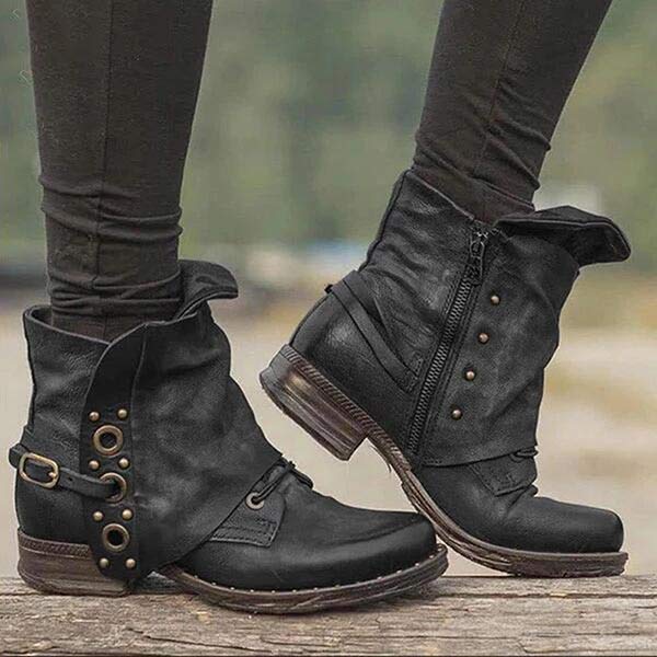 Lune London | Comfortable Slip-Resistant Side Zipper Ankle Boot