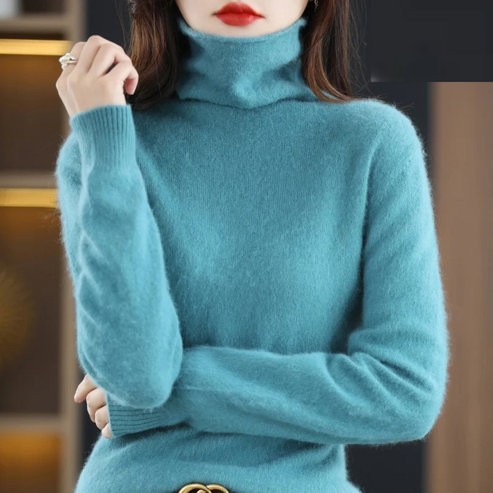 Lune London | Cashmere Pullover Women Soft Turtleneck Sweater Warm & Luxurious Design