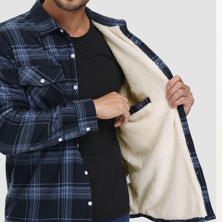 Lune London | Plaid fleece-lined jacket