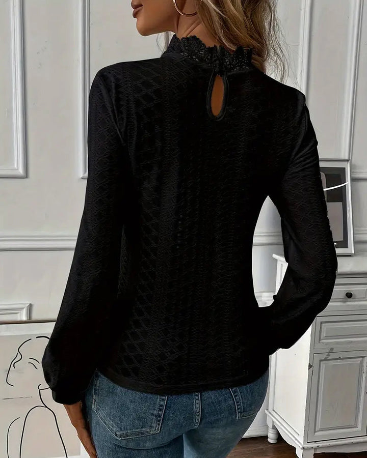 Lune London | Lace Round Neck Long Sleeve