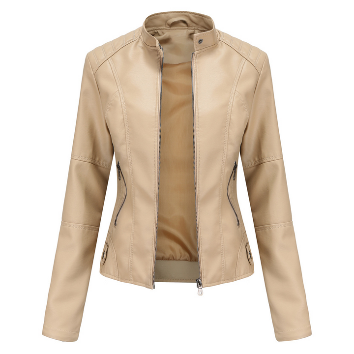 Chic und Stil | Women's Leather Motorcycle Jacket - Style Meets Adventure