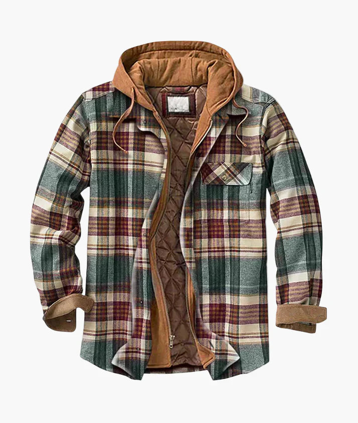 Lune London | Flannel Checked Jacket with Hood - Urban Leisure Style for Fall and Winter
