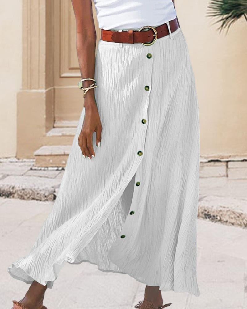 Lune London | Longer skirt with buttons
